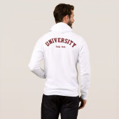 Personalisiert Varsity Hoodie (Schwarz voll)