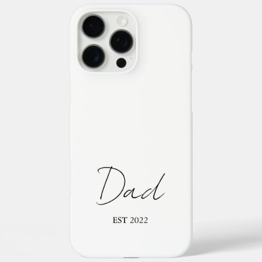Personalisiert "VATER Est. [Jahr]" - Case-Mate iPhone Hülle (Rückseite)