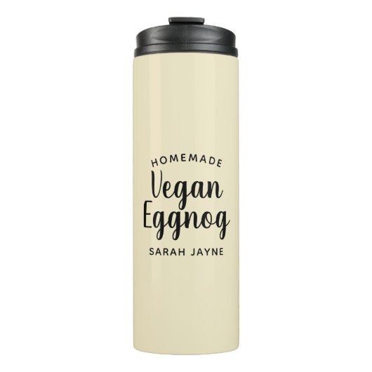 Personalisiert Veganes Eggnog Thermal Tumbler Thermosbecher (Vorderseite)