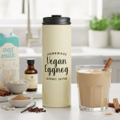 Personalisiert Veganes Eggnog Thermal Tumbler Thermosbecher