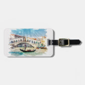 Personalisiert Venedig Italien Reisen Kunst, Dicht Gepäckanhänger (Vorderseite horizontal)
