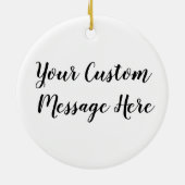 Personalisiert vergessen Sie nie den Unterschied,  Keramik Ornament (Hinten)