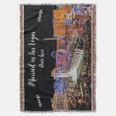 Personalisiert Verheiratet in Las Vegas Throw Blan Decke (Vorderseite Vertikal)