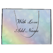 Personalisiert Verlobte Birthday Große Geschenktüte (Rückseite)