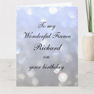 Personalisiert Verlobte Birthday Karte