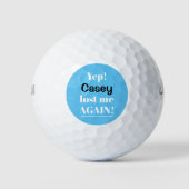 Personalisiert verloren wieder lustig golfball (Vorderseite)