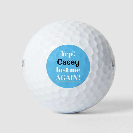 Personalisiert verloren wieder lustig golfball (Vorderseite)