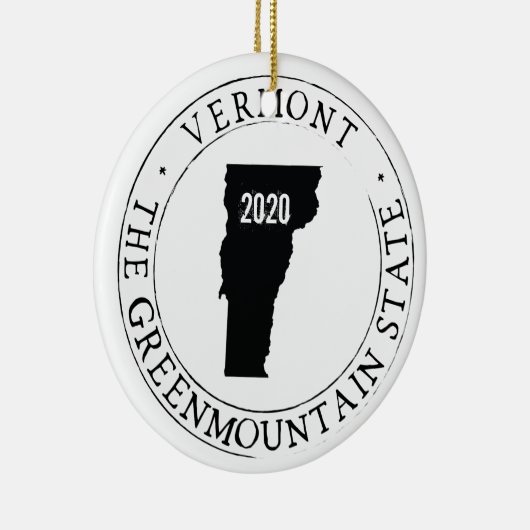 Personalisiert Vermont Ornament (Rechts)
