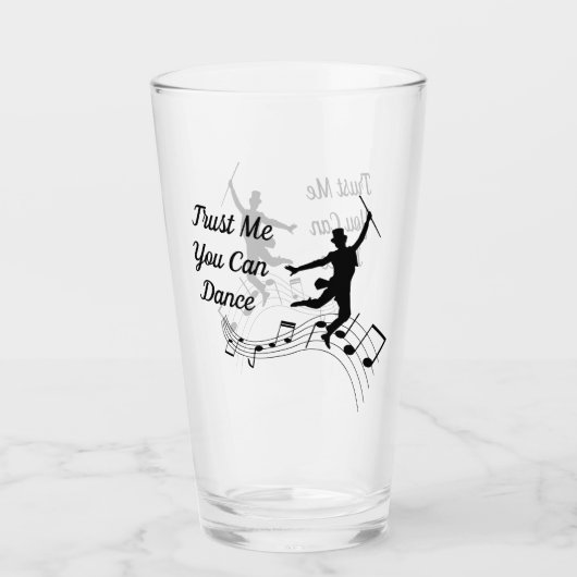 Personalisiert vertrauen Sie mir, dass Sie Glass T Glas (Vorderseite)