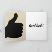 Personalisiert viel Glück-Karte Karte (Innenseite)