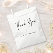 Personalisiert Vielen Dank Chic Modern Script Wedd Geschenktütchen (Ausgeschnitten)