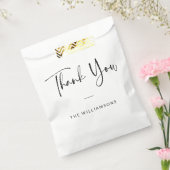 Personalisiert Vielen Dank Chic Modern Script Wedd Geschenktütchen (Versiegelt)