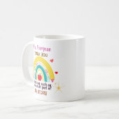 Personalisiert vielen Dank, dass Sie ein wichtiger Kaffeetasse (Vorderseite Links)