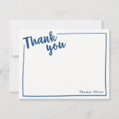 Personalisiert Vielen Dank, dass Sie einen Flachst Dankeskarte (Vorderseite)