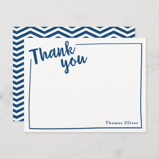 Personalisiert Vielen Dank, dass Sie einen Flachst Dankeskarte (Vorne/Hinten)