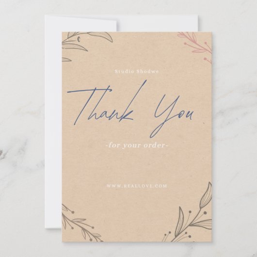 Personalisiert Vielen Dank, dass Sie sich mit eine Dankeskarte (Vorderseite)