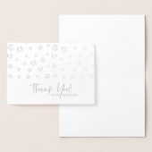 Personalisiert Vielen Dank, dass Sie Silver bemerk Folienkarte (Anzeige)