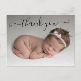 Personalisiert Vielen Dank, Foto Birth Ankündigung Postkarte