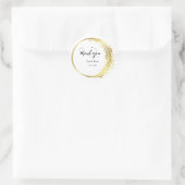 Personalisiert Vielen Dank für den klassischen Run Runder Aufkleber (Tasche)