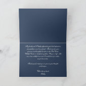 Personalisiert vielen Dank für Ihr Beileid Dankeskarte (Innenseite)