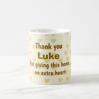 Personalisiert Vielen Dank für Ihr Herz Kaffeetasse