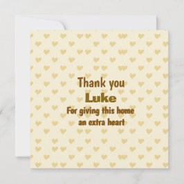 Personalisiert Vielen Dank für Ihr Herz Karte