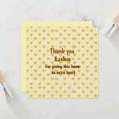 Personalisiert Vielen Dank für Ihr Herz Karte (Vorderseite/Rückseite Beispiel)