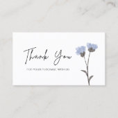 Personalisiert vielen Dank für Ihre Visitenkarten Visitenkarte (Vorderseite)