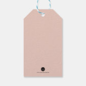 Personalisiert Vielen Dank Gastgeschenk Hochzeit T Geschenkanhänger (Rückseite)