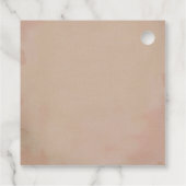 Personalisiert Vielen Dank Gastgeschenk Hochzeit T Geschenkanhänger (Rückseite)