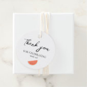 Personalisiert Vielen Dank (Kreis) Geschenkanhänger (Beispiel)