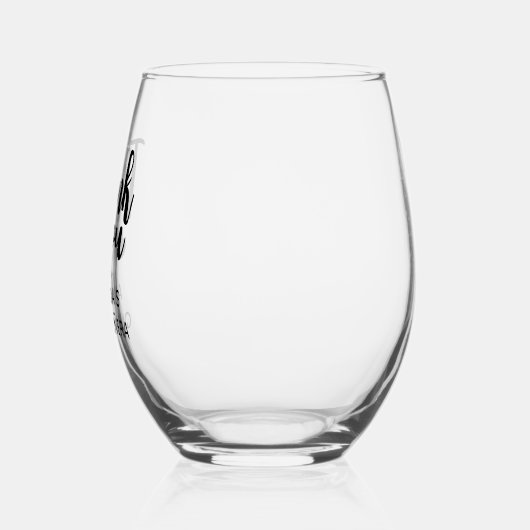 Personalisiert Vielen Dank, Quinceanera Gastgesche Weinglas Ohne Stiel (Links)