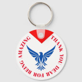 Personalisiert Vielen Dank Schlüsselanhänger - Ind (Rückseite)