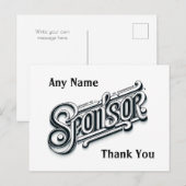 Personalisiert Vielen Dank Sponsor NA OM 12 Schrit Postkarte (Vorne/Hinten)