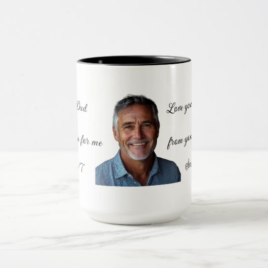 Personalisiert Vielen Dank Vater Tasse - Benutzerd (Zentrum)