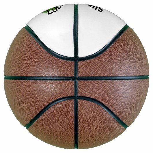 Personalisiert Vierblättriges Kleeblatt Lucky Basketball (Rechts)