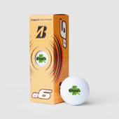 Personalisiert Vierblättriges Kleeblatt Lucky Golf Golfball (Verpackungen)