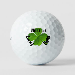 Personalisiert Vierblättriges Kleeblatt Lucky Golf Golfball