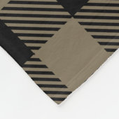 Personalisiert Viking Dragon Long Ship Runes Black Fleecedecke (Ecke)