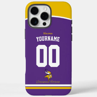Personalisiert Vikings Jersey American Football iPhone 16 Pro Max Hülle