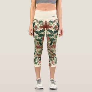 Personalisiert Viktorianisch/klassisch/Vintage Wei Capri Leggings
