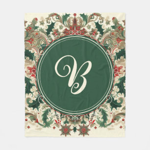 Personalisiert Viktorianisch/klassisch/Vintage Wei Fleecedecke