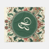 Personalisiert Viktorianisch/klassisch/Vintage Wei Fleecedecke (Vorderseite (Horizontal))