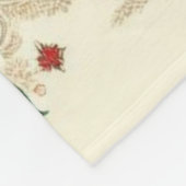 Personalisiert Viktorianisch/klassisch/Vintage Wei Fleecedecke (Ecke)