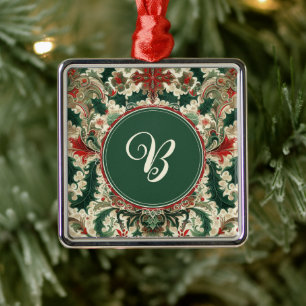 Personalisiert Viktorianisch/klassisch/Vintage Wei Ornament Aus Metall