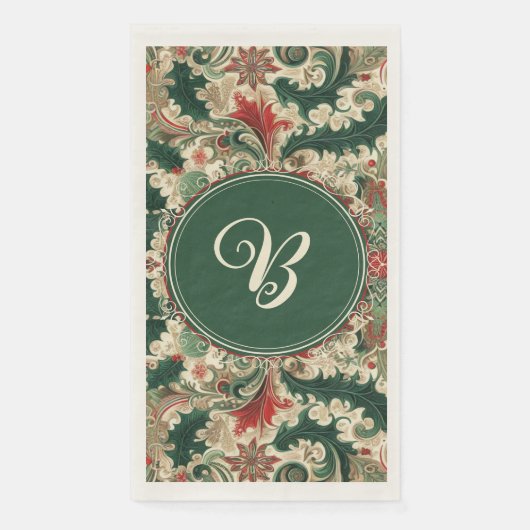 Personalisiert Viktorianisch/klassisch/Vintage Wei Serviette (Vorderseite)