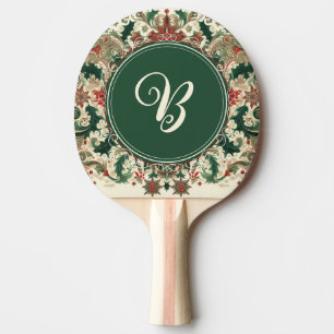 Personalisiert Viktorianisch/klassisch/Vintage Wei Tischtennis Schläger