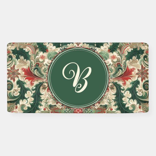 Personalisiert Viktorianisch/Weihnachten Banner (Horizontal)