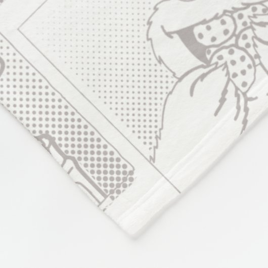 Personalisiert Vintag 123 Sesamstraße Fleecedecke (Ecke)