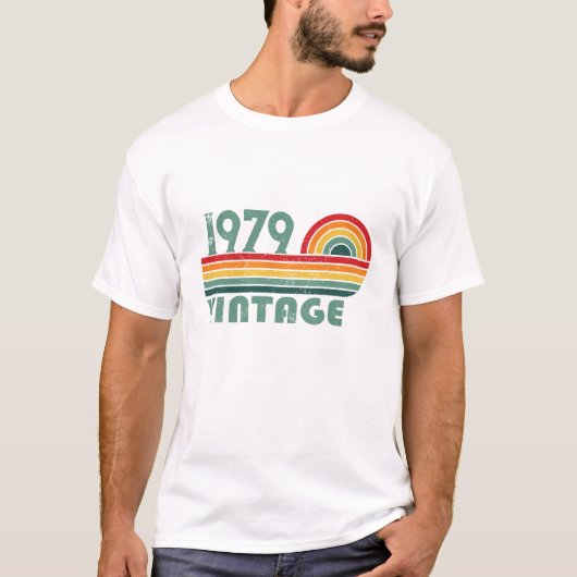 Personalisiert Vintag 45. Geburtstag Herren Gesche T-Shirt (Vorderseite)